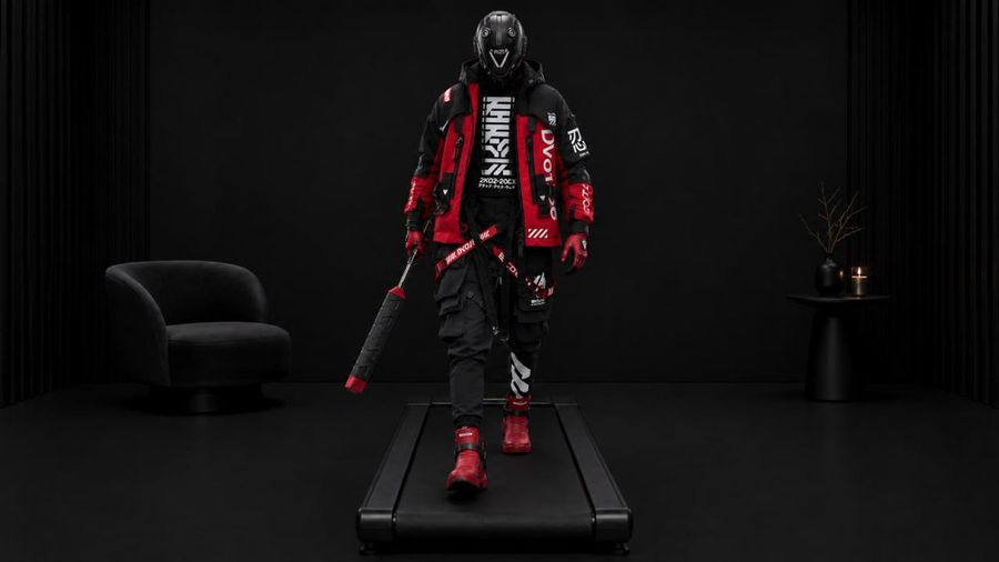 Cyberpunk Treadmill Fashion Editorial