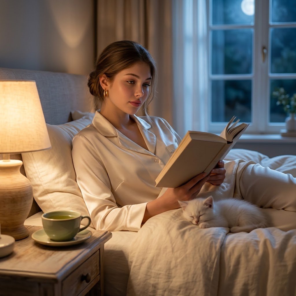 Cinematic Night Lifestyle Portrait