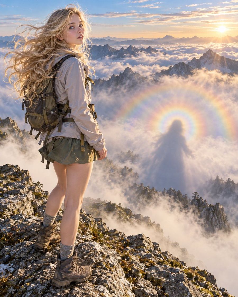 Hiker and Brocken Spectre