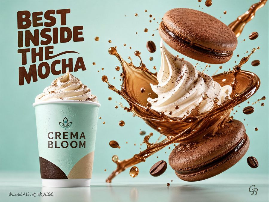High-End Beverage Ad Poster