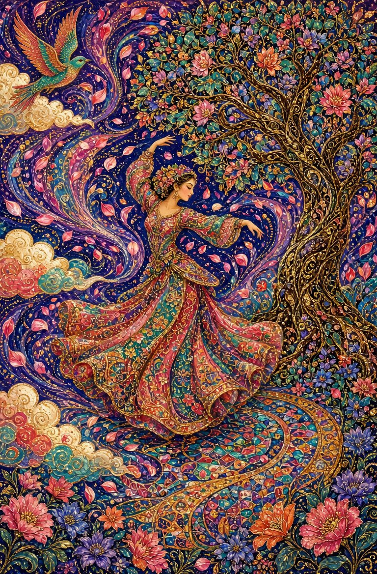 Surreal Loop of Dancing Lady