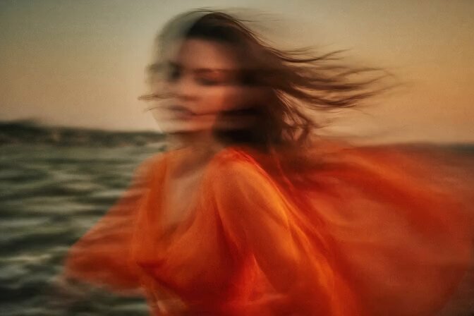 High Fashion Motion Blur Portrait