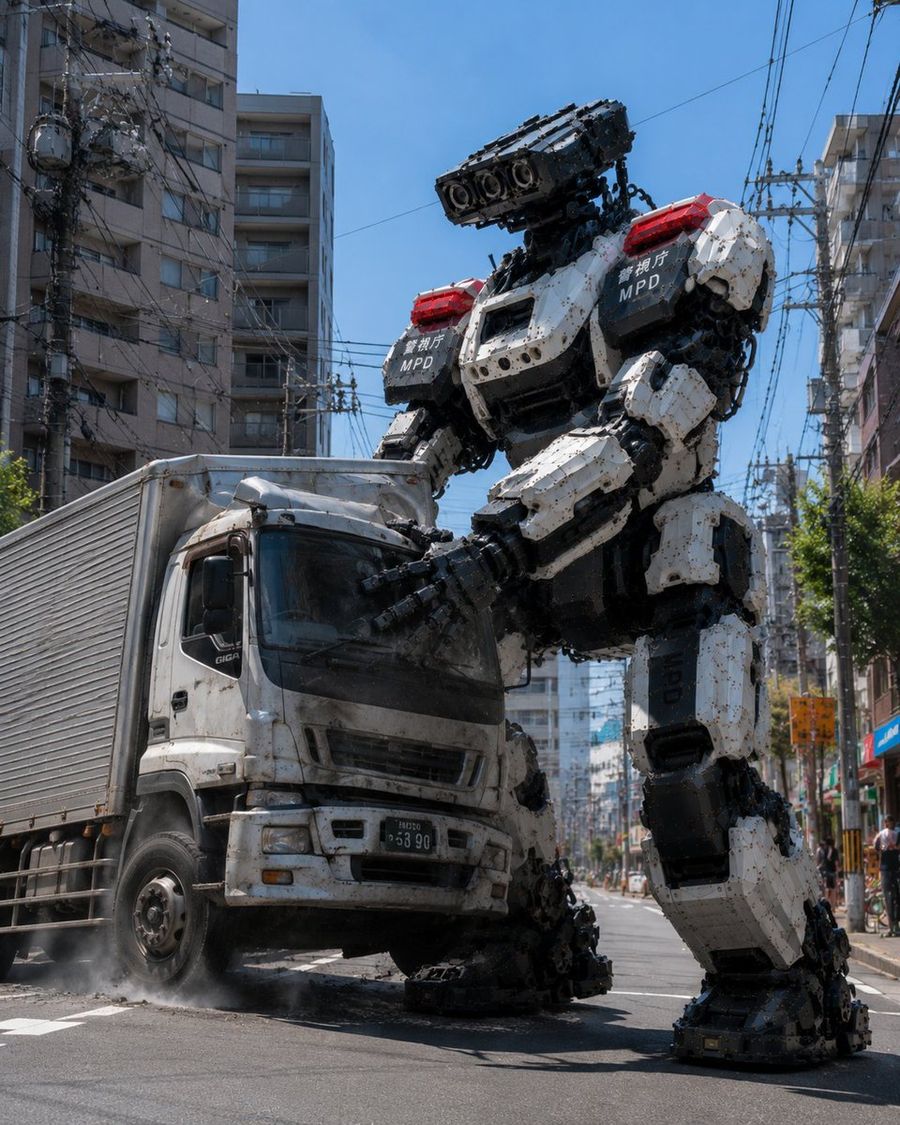 MPD Robot Intercepting Runaway Truck