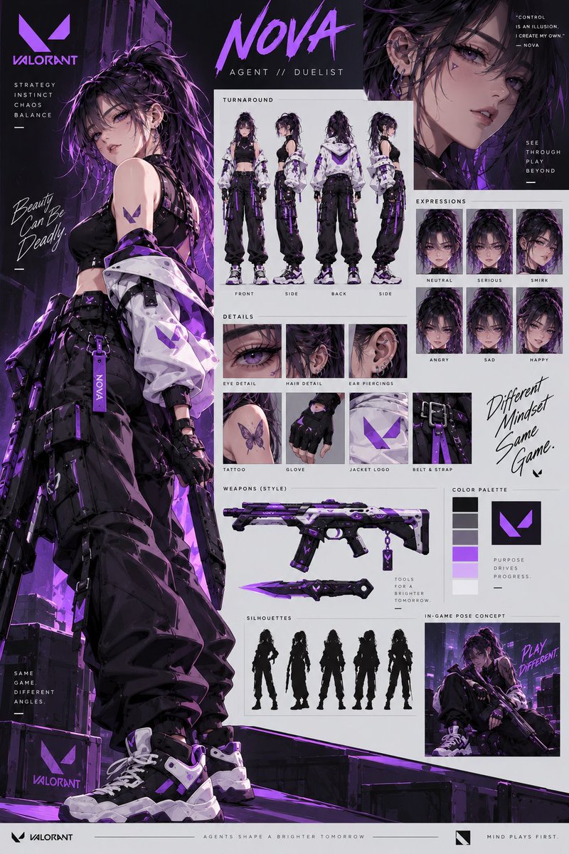 VALORANT Agent 概念参考图