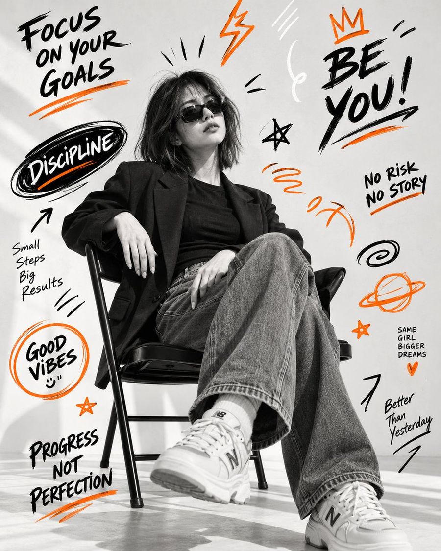 Inspirational Fashion Editorial Poster Prompt