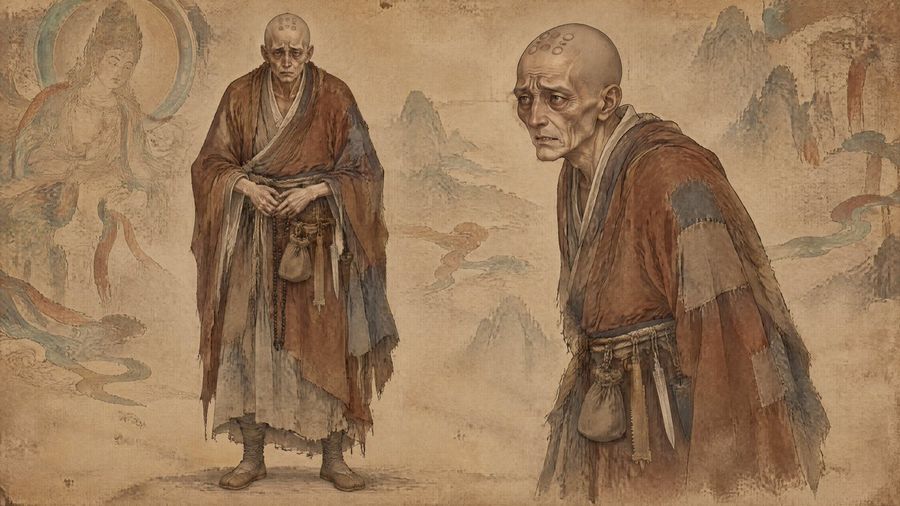 Ancient Monk Character Concept