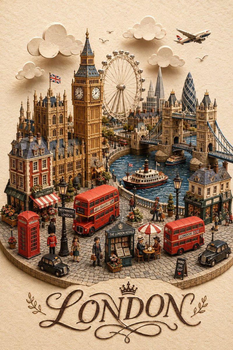 London Papercraft and Clay Diorama