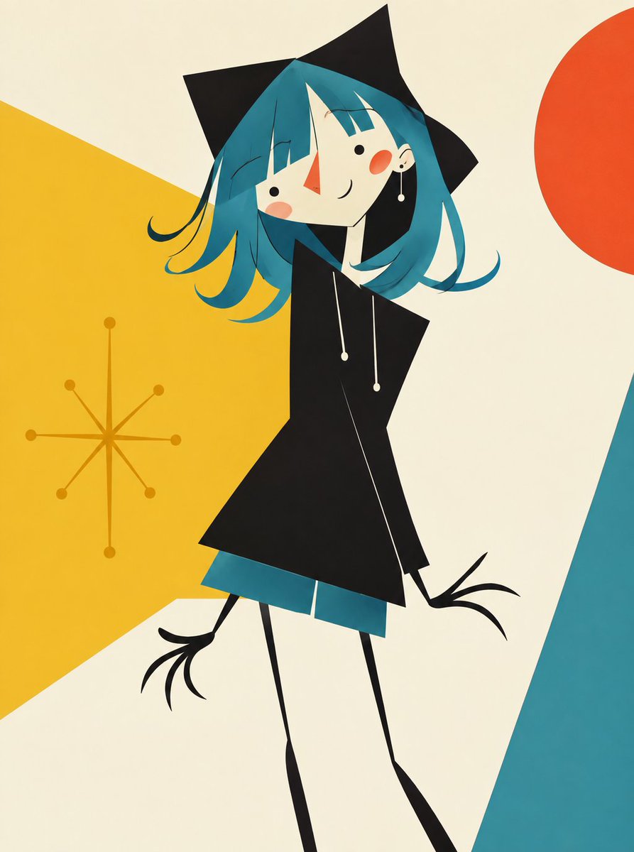 Mid-Century Modern Animation Prompt