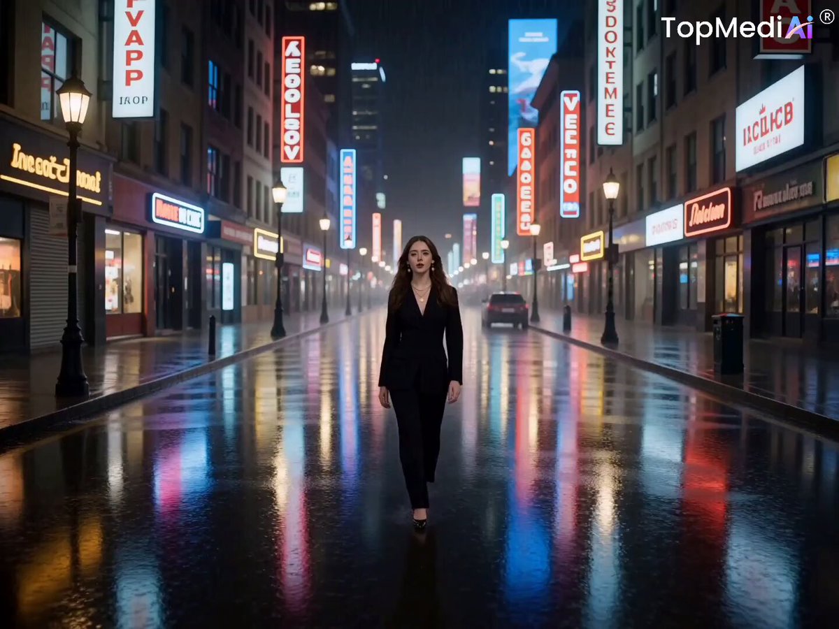 Neon Rain Music Video Prompt