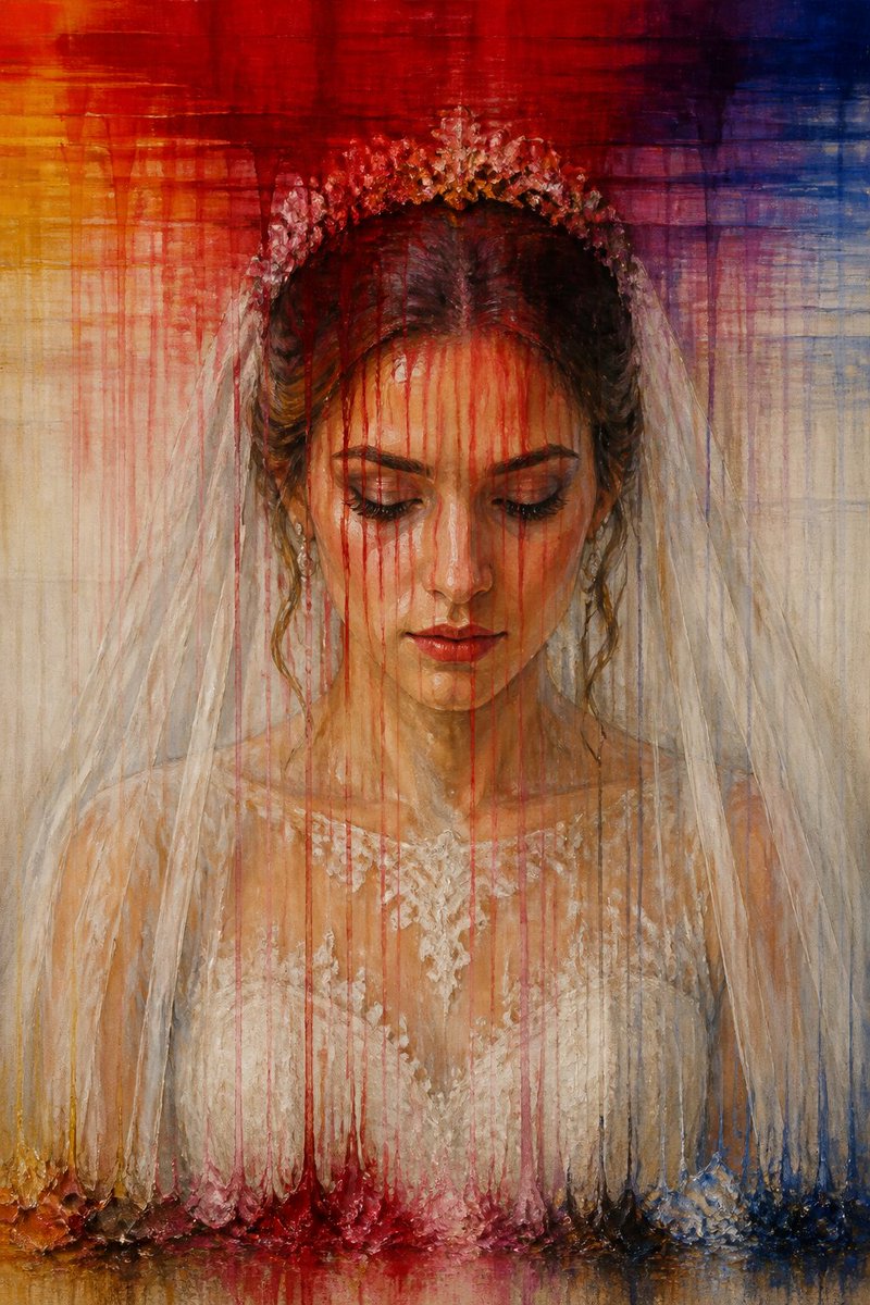 Dissolving Bride Portrait