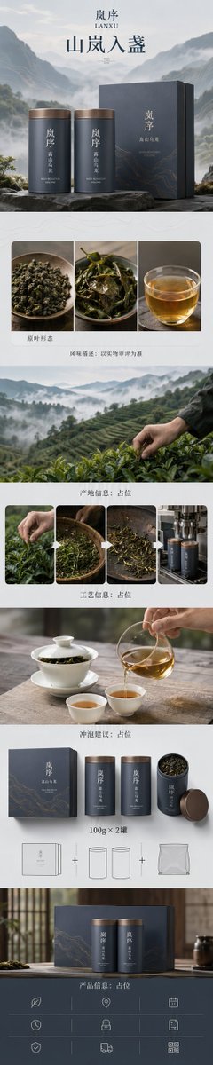 Zen Oolong Tea E-commerce Detail Page