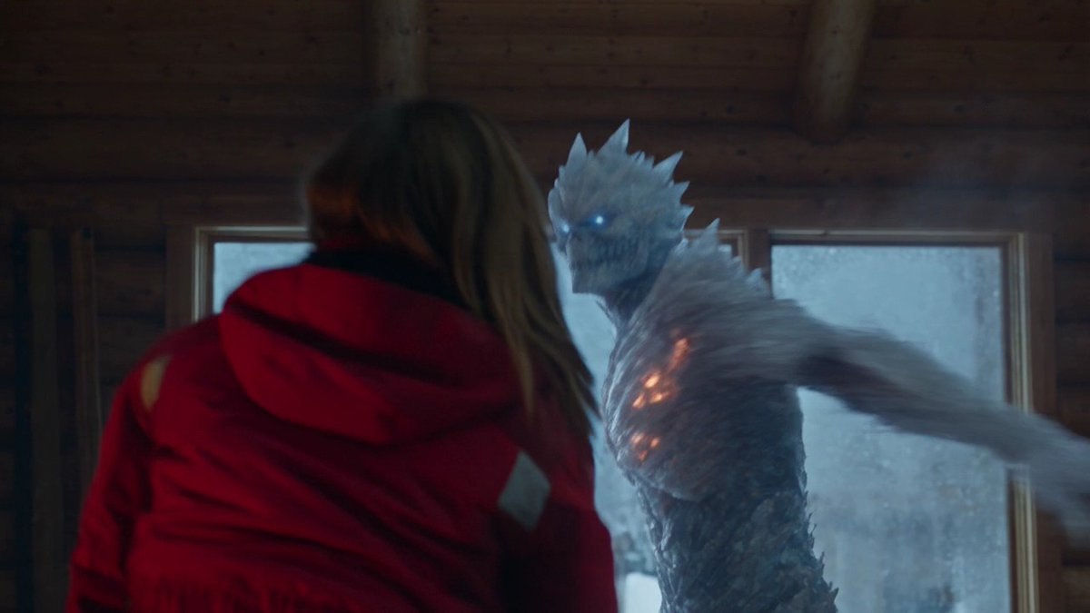Ice Monster Attack in a Ski Lodge