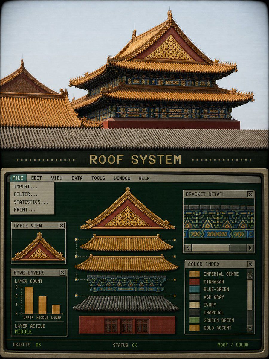 Retro Pixel Industrial Travel Archive