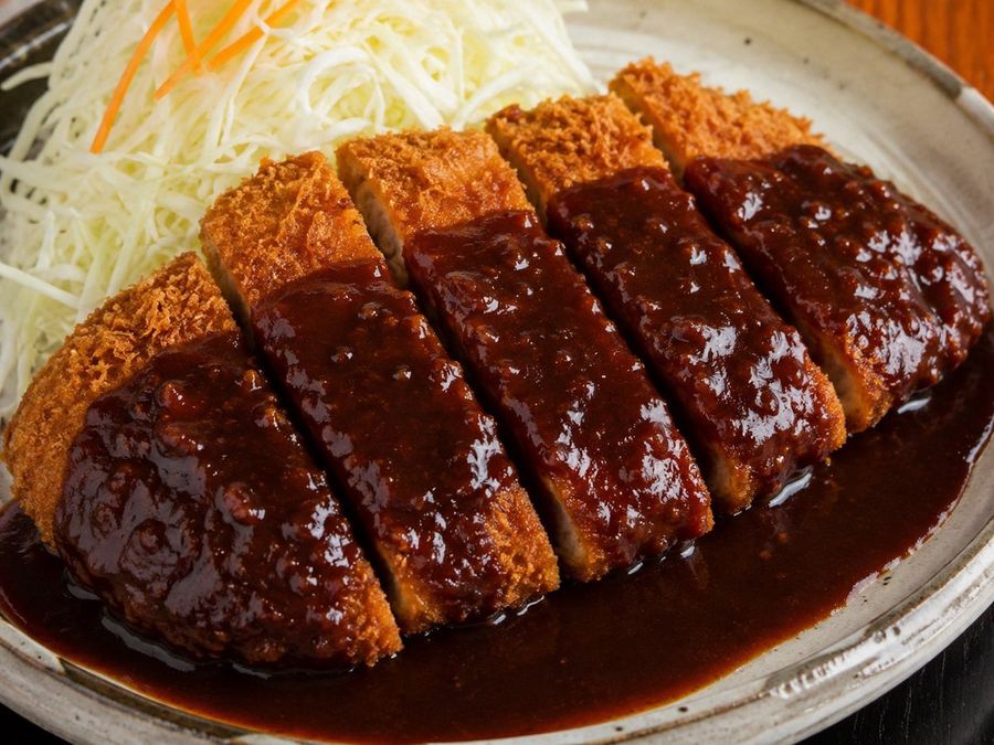 Glossy Japanese Tonkatsu Food Photography