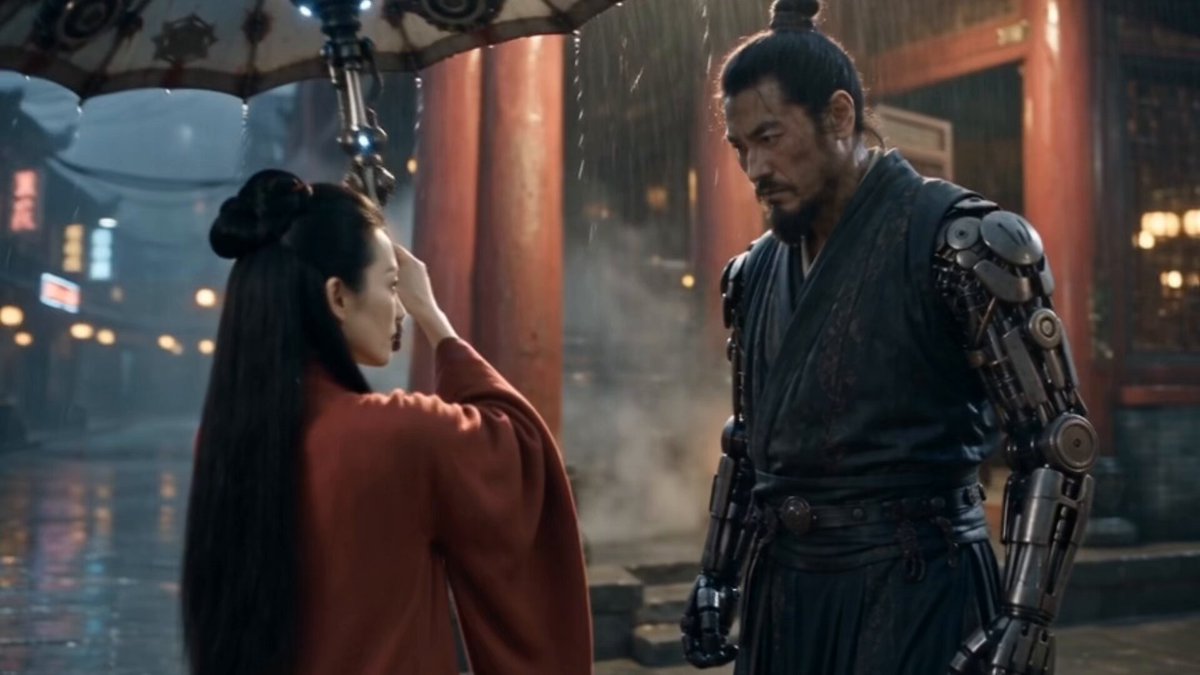 Cyber-Wuxia Out-of-Body Scene