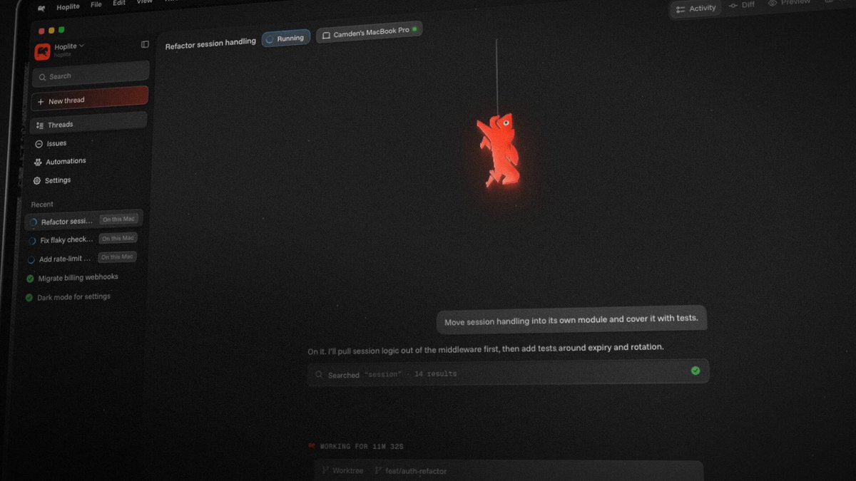 Hoplite Feature Release Video Prompt