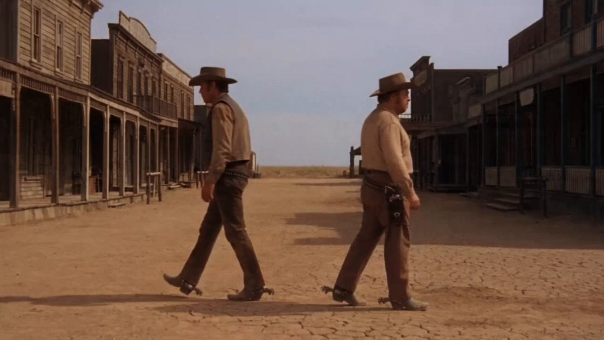 Vintage Western Comedic Duel