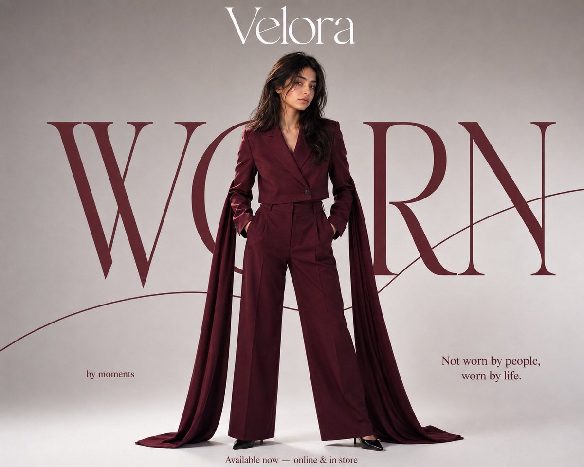 Burgundy Fashion Magazine Portrait