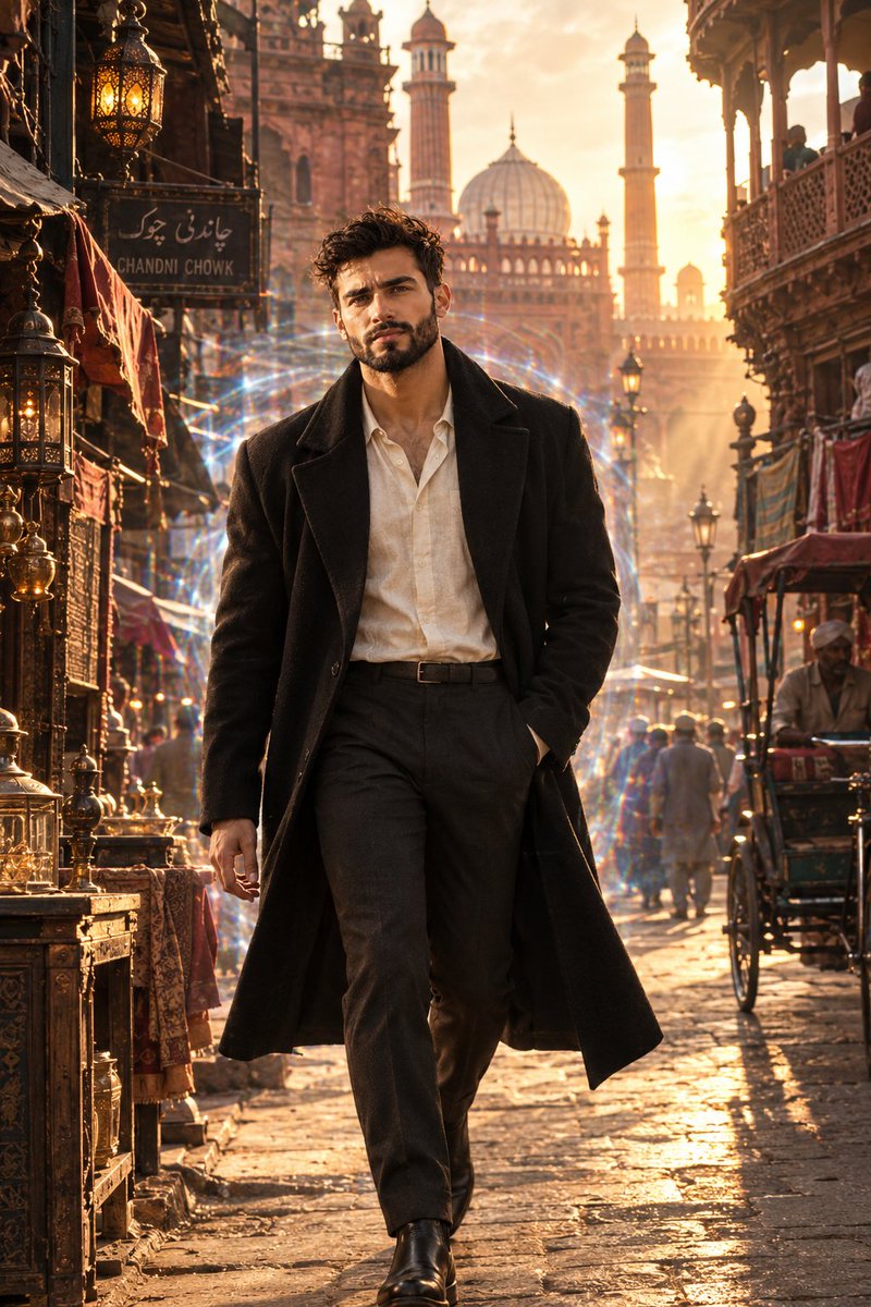 Cinematic Time Traveler in Old Delhi