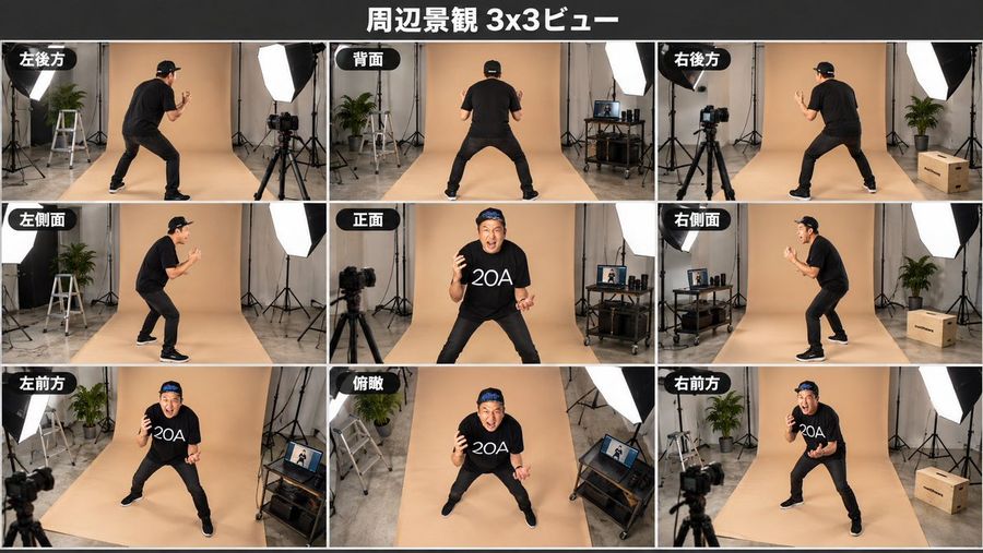 Consistent 3x3 Studio View Sheet