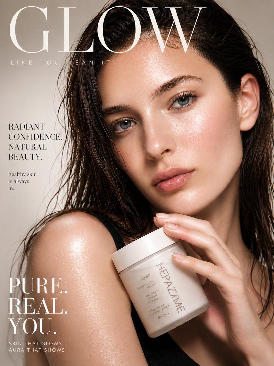 Luxury Skincare Fashion Editorial Poster