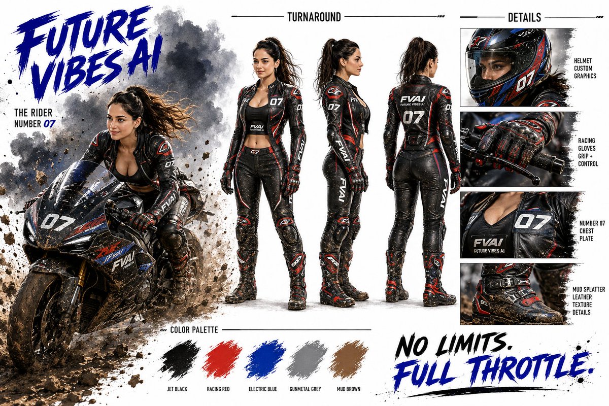 Futuristic Motorcycle Racer Bible Sheet