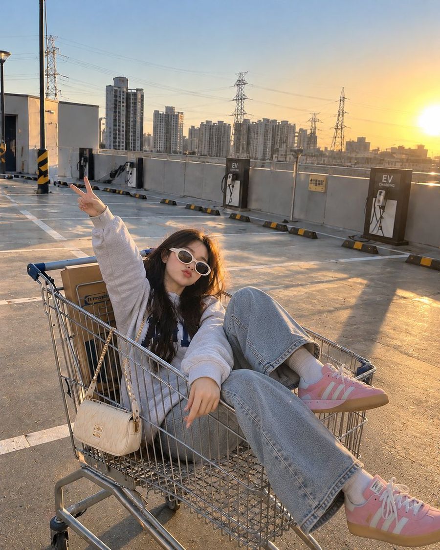 Shopping Cart Parking Lot Lifestyle