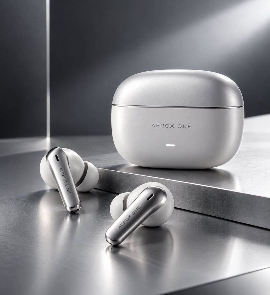 High-End Wireless Headphones Photography