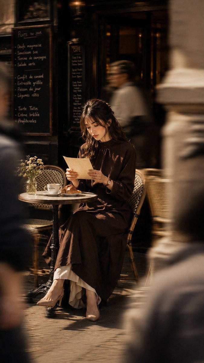 Paris Cafe Street Snapshot