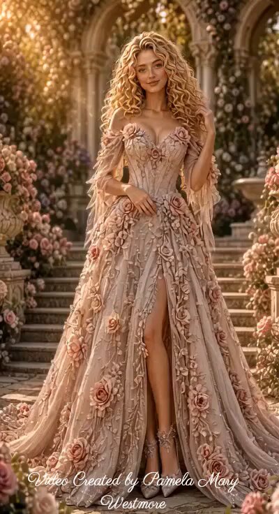 3D Elegant Gown Narrative