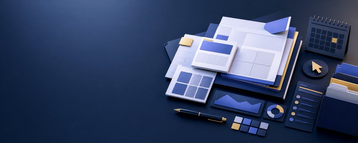 Isometric Productivity Workspace Scene