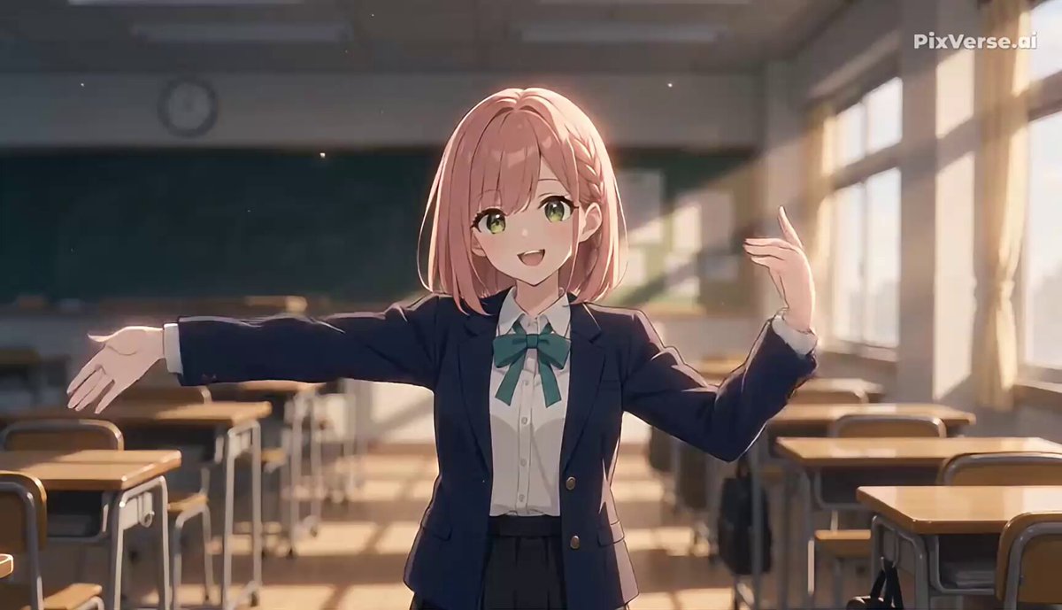 Anime Character Heart Dance Animation