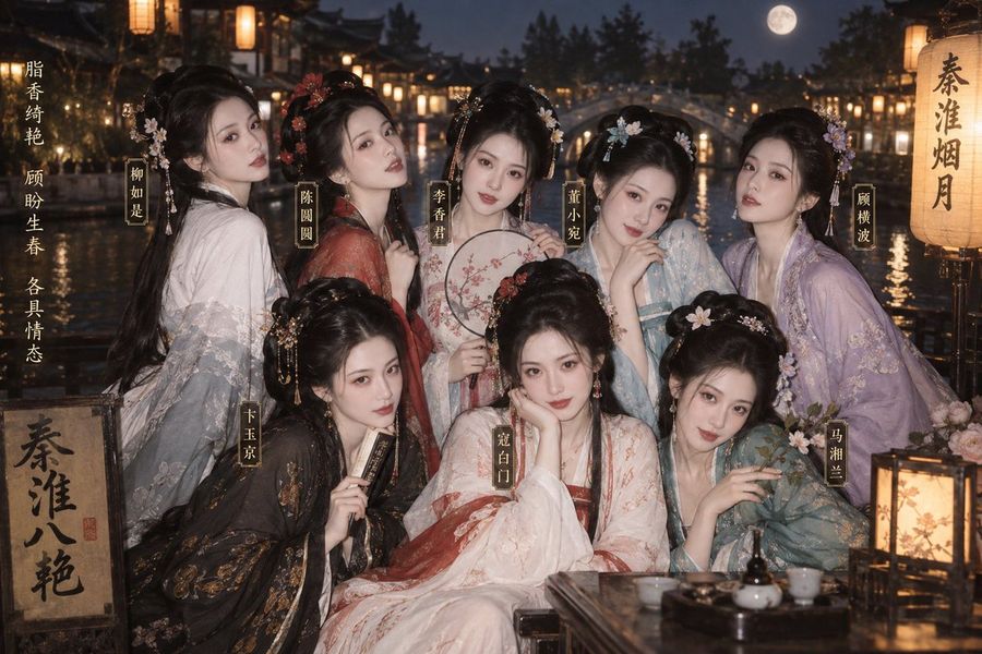 Traditional Chinese Group Portrait
