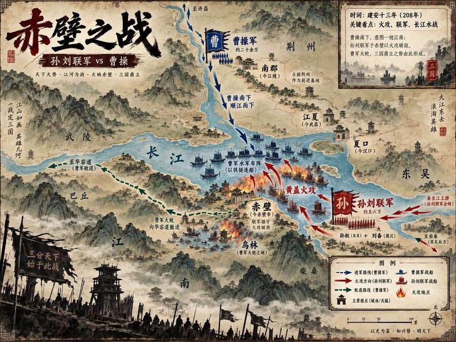 Battle of Red Cliffs Map