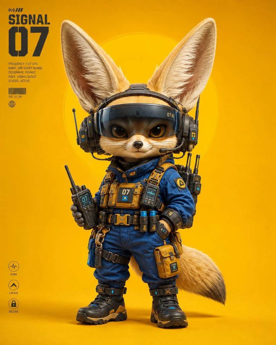Stylized 3D Character Poster