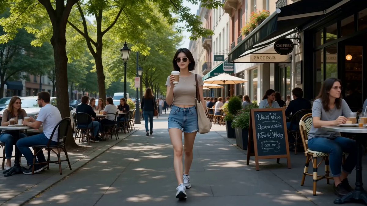Seasonal Change Fashion Street Walk