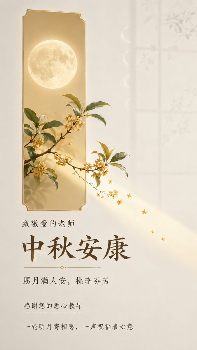 Teachers' Day and Mid-Autumn Festival Poster