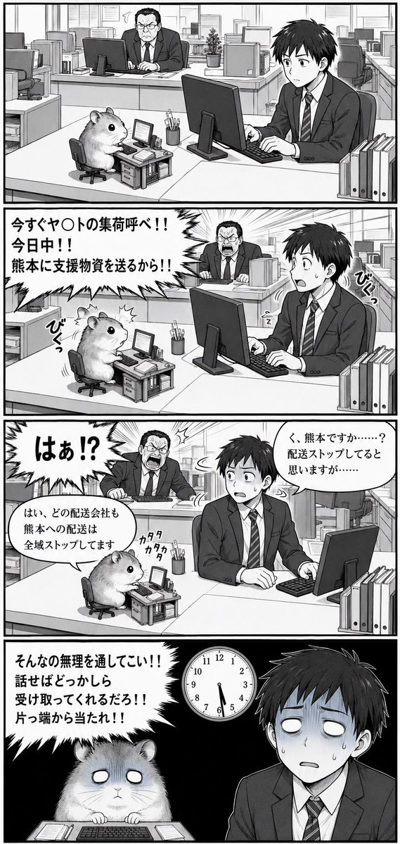 Hamster Office Manga Crisis