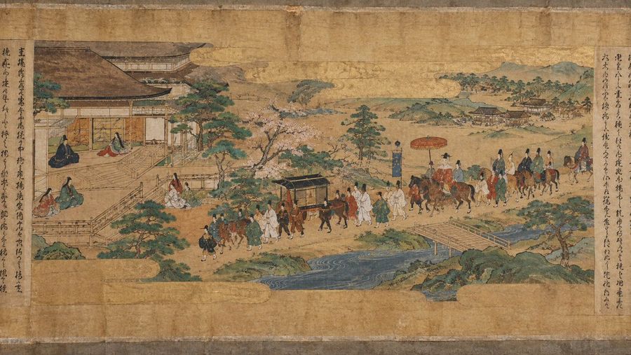 Heian Period Procession Scroll