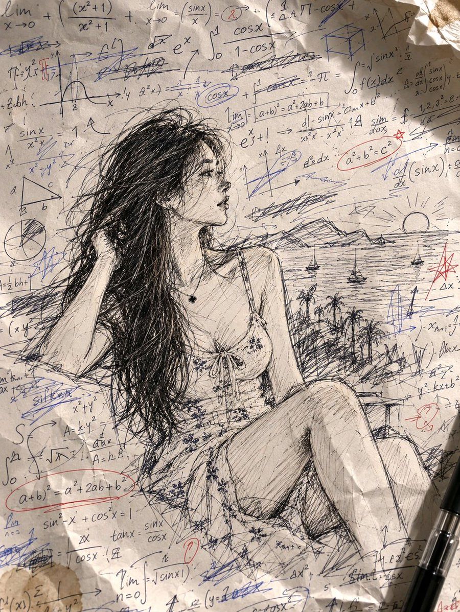 Messy Sketch Portrait Prompt