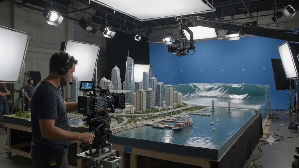 Cinematic Miniature Disaster Scene VFX