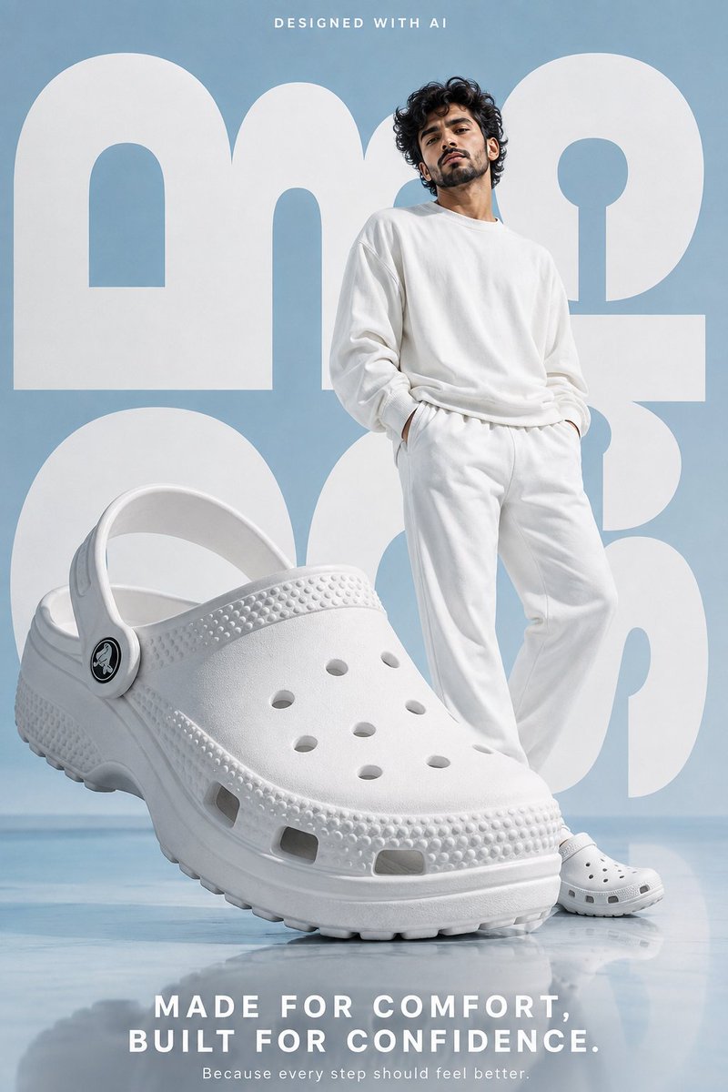 High-End Footwear Commercial Poster