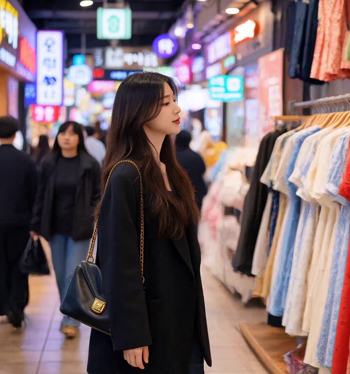 Cinematic Korean Market Shopping Trip
