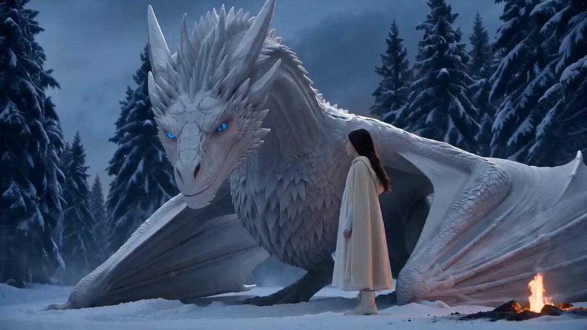 Ice Dragon Knight Cinematic Visuals