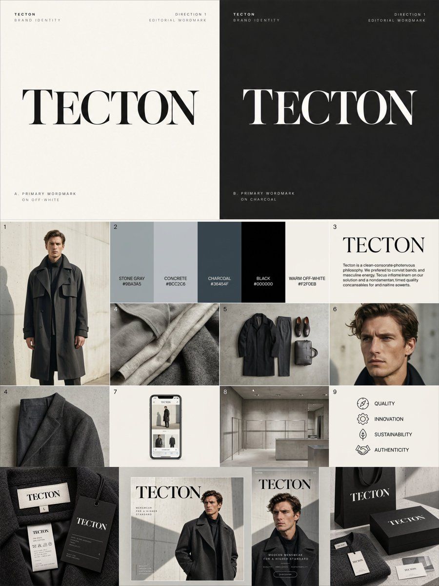 High-End Menswear Brand Visual Project