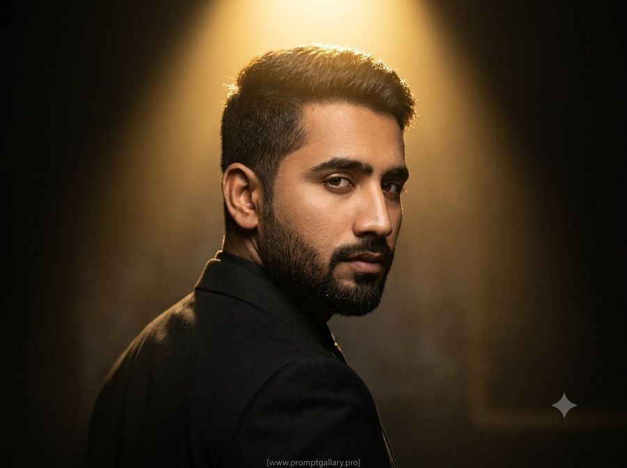Cinematic Male Portrait with Identity Reference