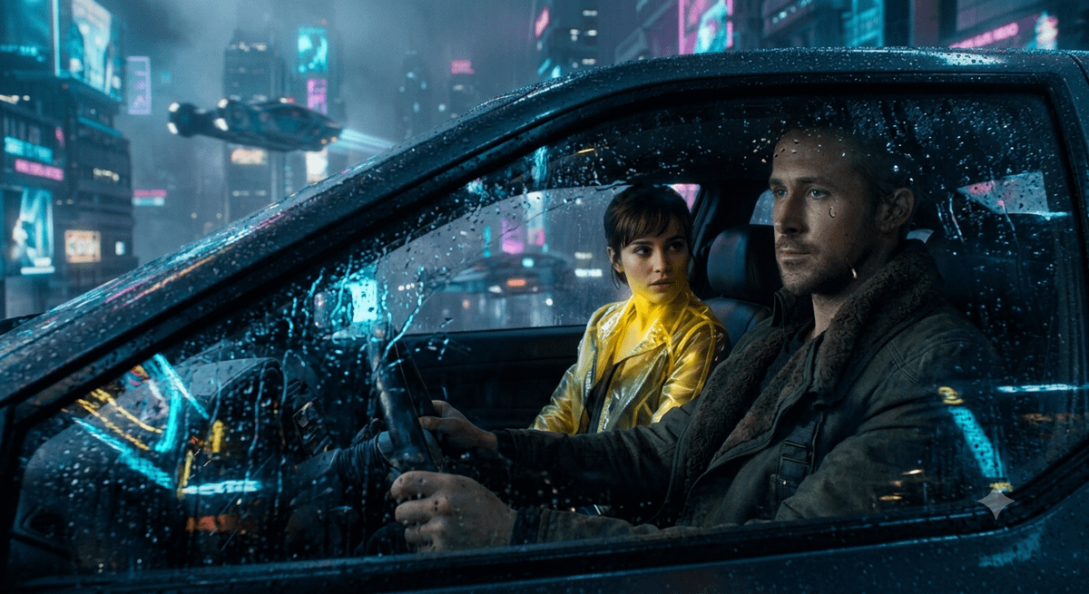 Cyberpunk Detective Movie Still
