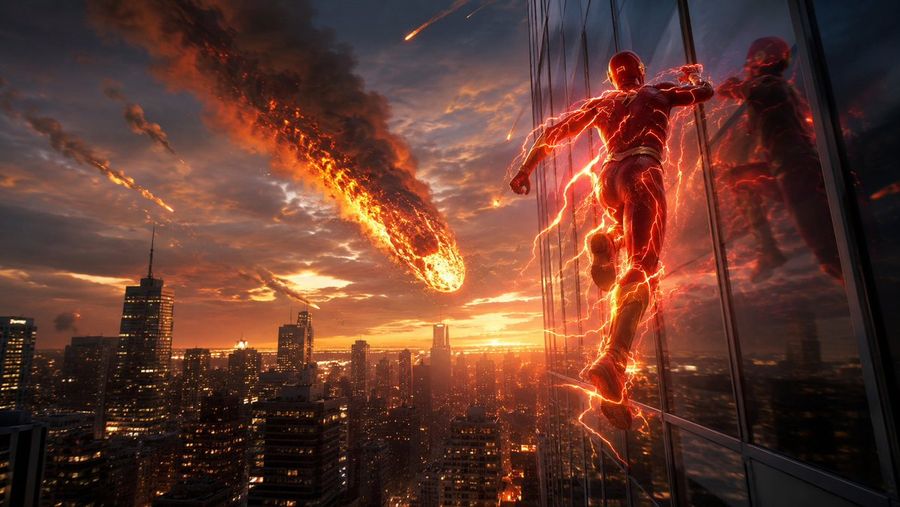 Speedster vs Meteor Cityscape