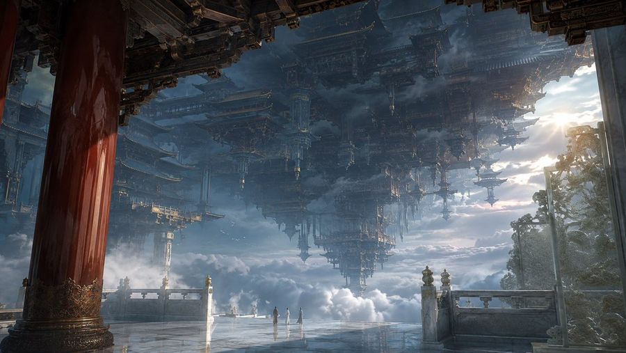 Celestial Inverted Oriental Palace