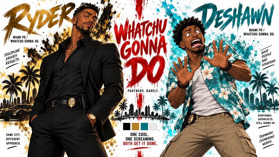 Ryder and Deshawn Buddy Cop Character Sheet